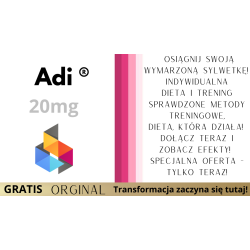 Adi 20mg 300ml + Dieta + Plan Treningowy PROMOCJA 3W2